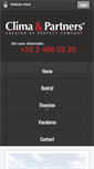 Mobile Screenshot of climaenpartners.be